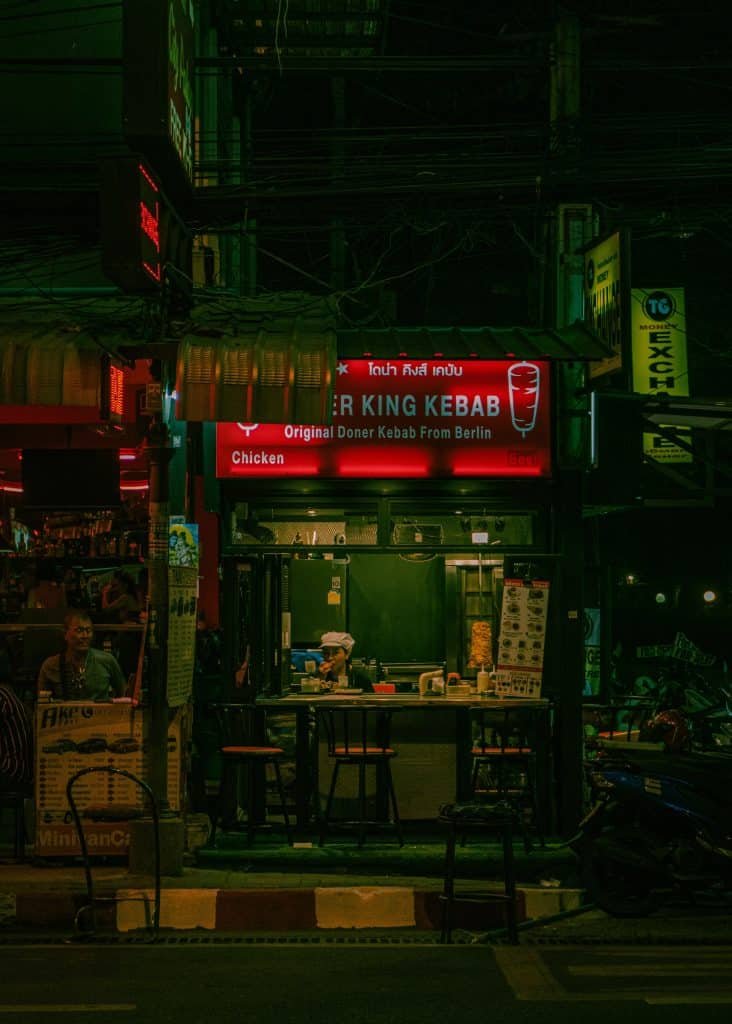 Döner Kebab Stand In Thailand