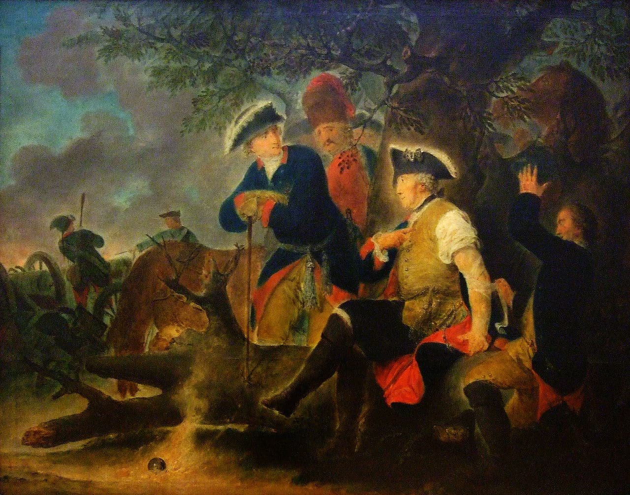 Prussian King Frederick the Great in 1778 during the 'Potato War' by Bernhard Rode