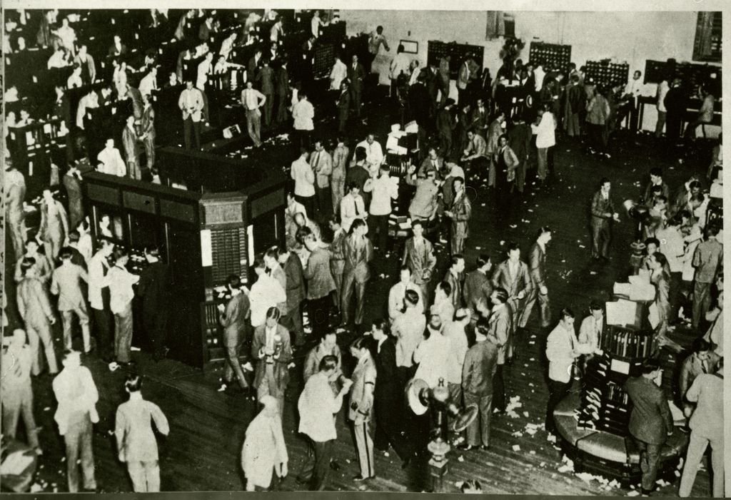 Black Friday - October 24th 1929 - at the New York Stock Exchange