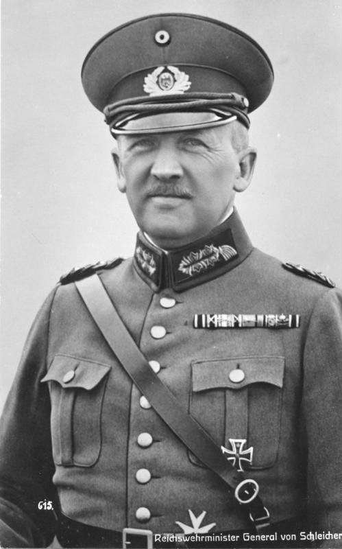 Kurt von Schleicher - Chancellor of Germany 3 December 3rd 1932 – January 30th 1933