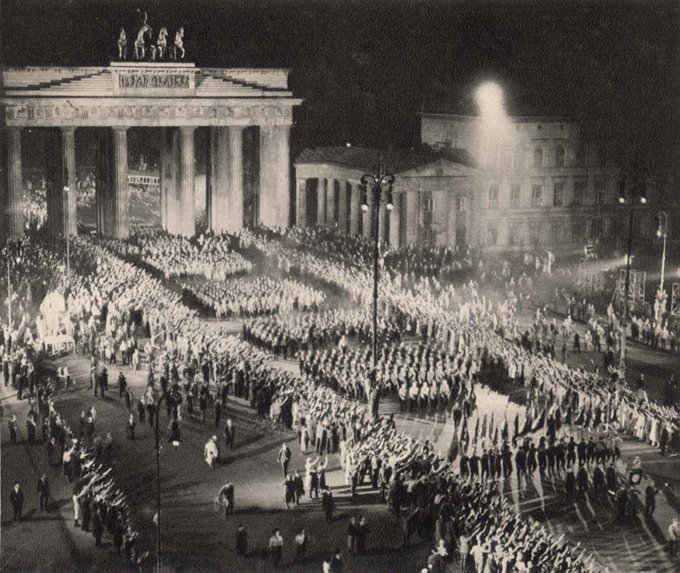 Propaganda footage of the Nazi celebrations in Berlin on January 30th 1933