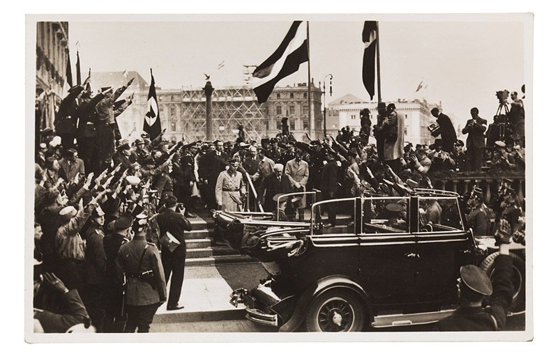President Paul von Hindenburg and Chancellor Adolf Hitler at the 1st May Labour Day celebrations in Berlin's Lustgarten (1933)
