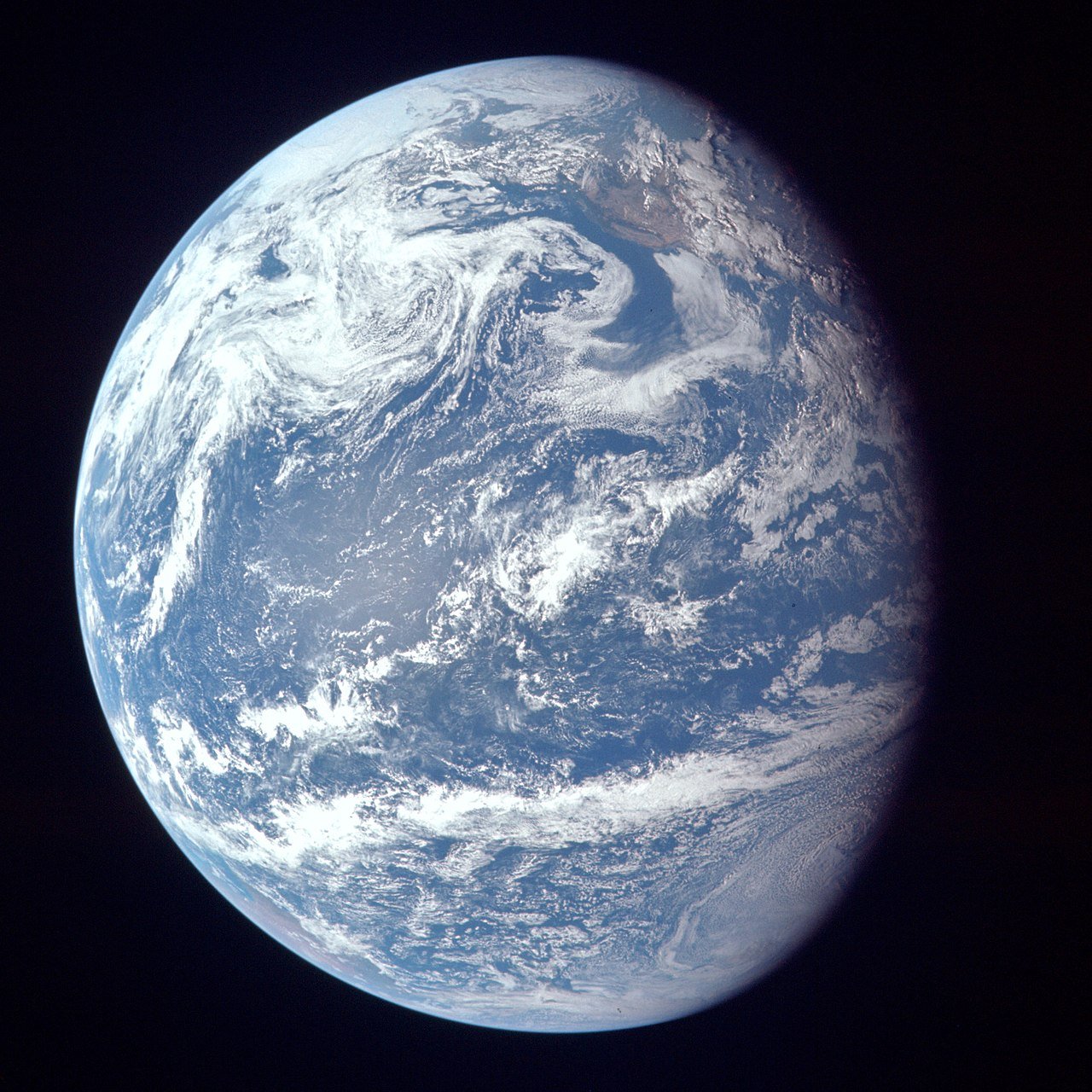 The Pacific Ocean as seen from space