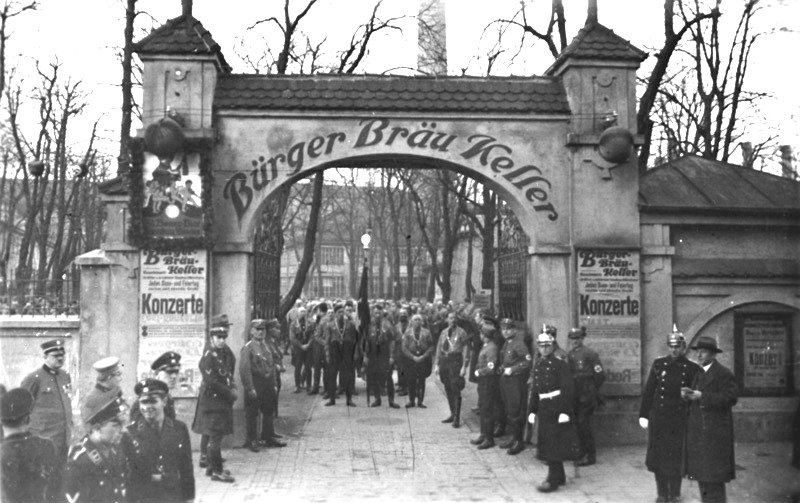 The Bürgerbräukeller Beer Hall (November 8th/9th 1933) - Public Domain