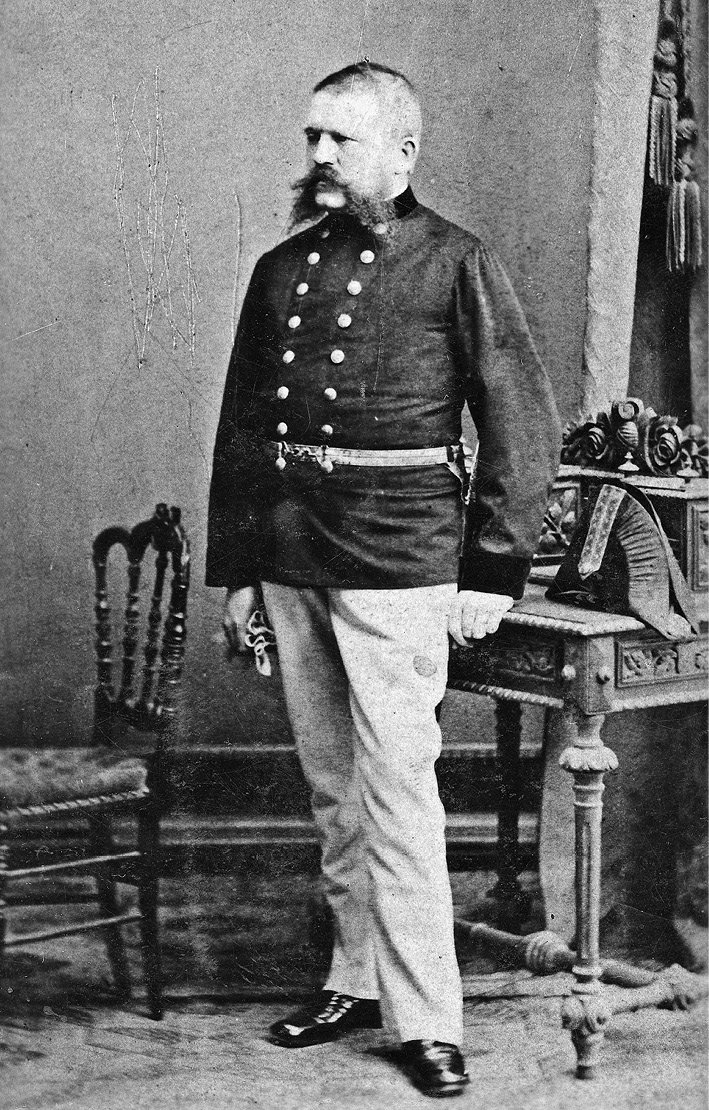 Alois Hitler regularly wore his uniform even after retiring, and insisted on being addressed as Herr Oberoffizial Hitler (c. 1897–1899) - Public Domain