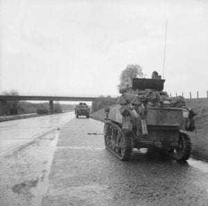 3rd Royal Tank Regiment On An Autobahn, Lubeck 1945 - Present at the British Victory Parade