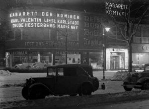 Kabarett der Komiker on Kurfürstendamm - where the afterparty of the British Victory Parade would take place