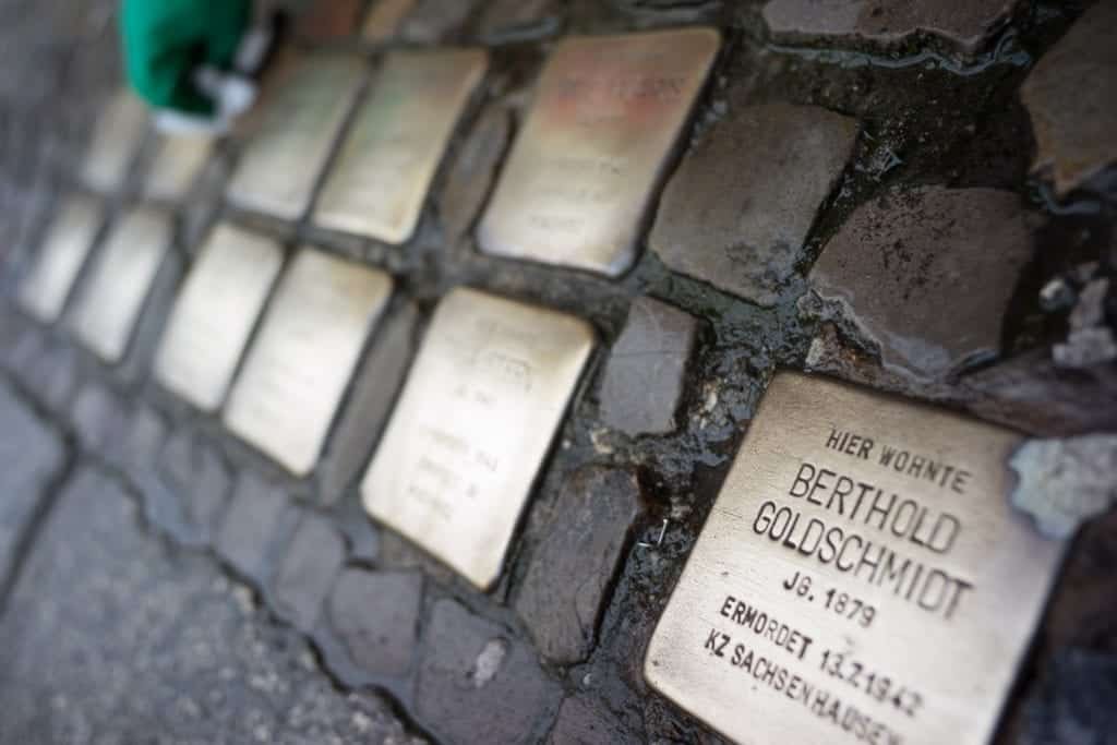 Berlin Experiences - Stolpersteine - Closeup Of Stones