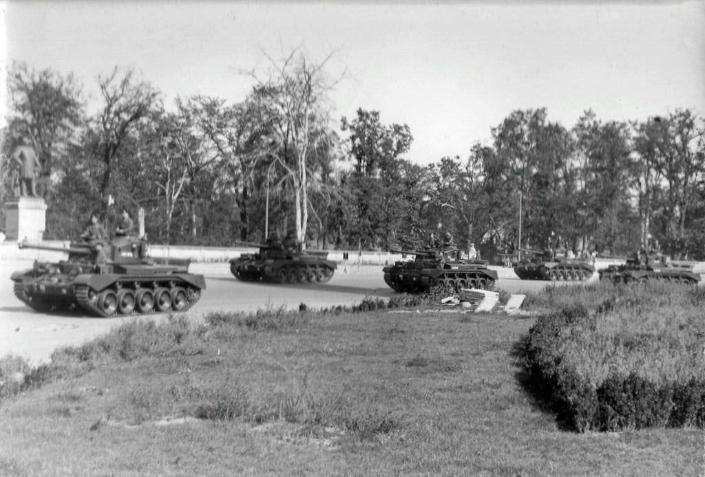 Allied Victory Parade - British Comet Tanks
