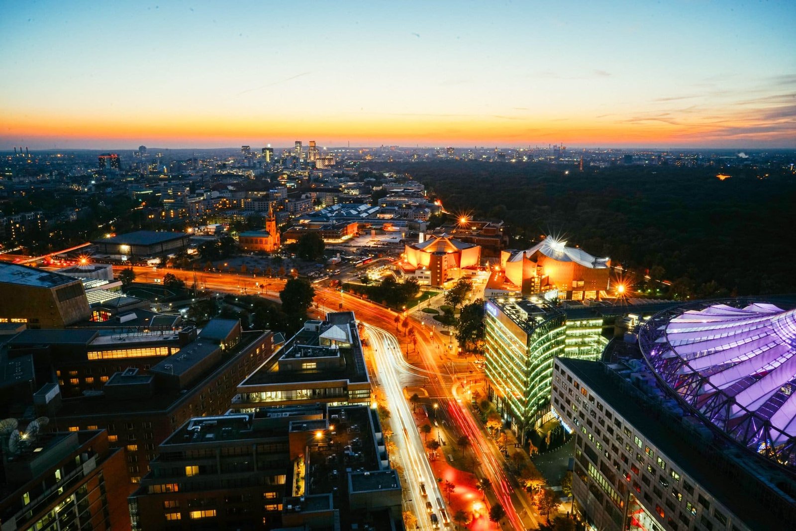 View From Panorama Punkt At Potsdamer Platz