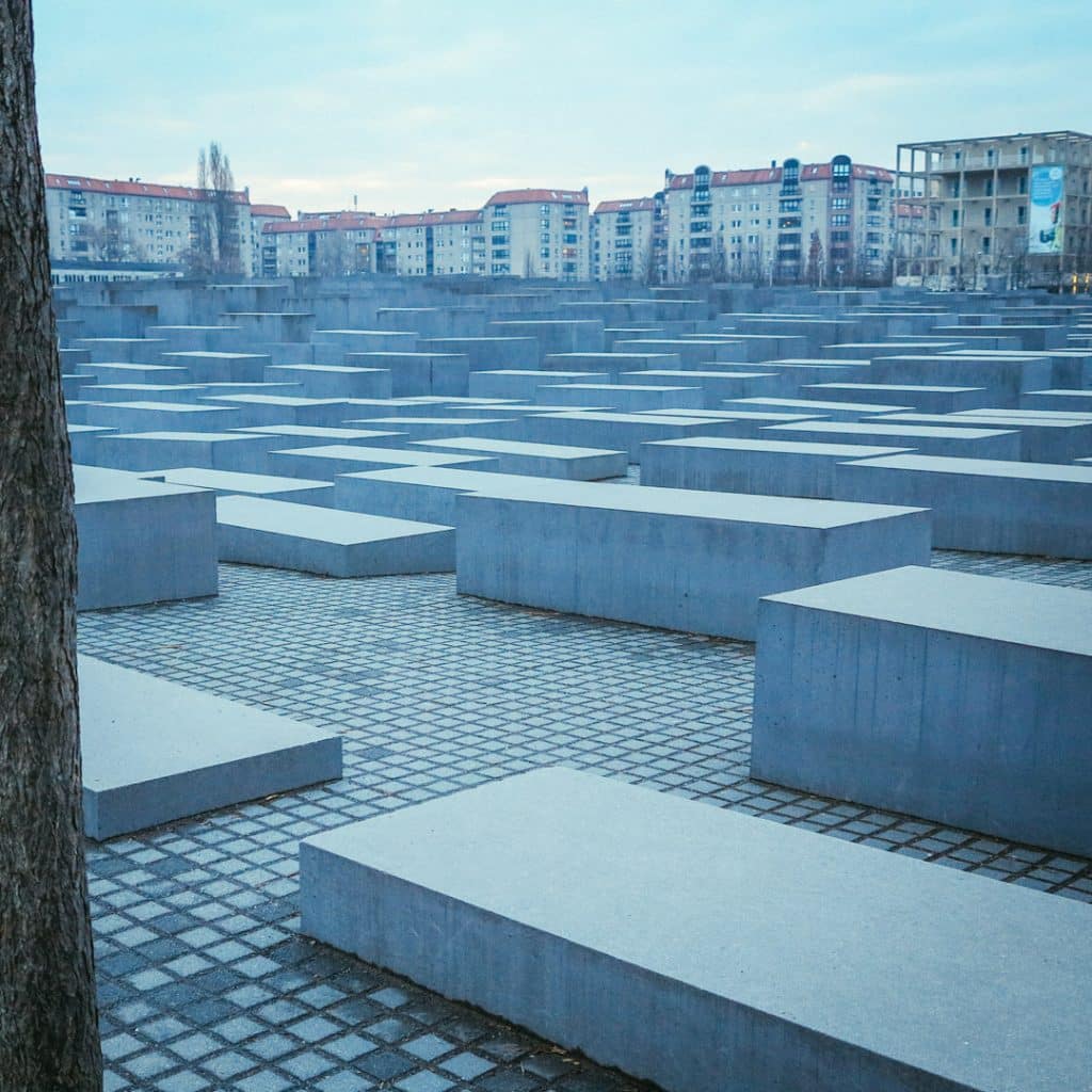 Berlin's Holocaust Memorial from the North Side