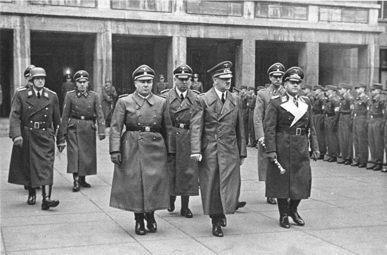 Martin Bormann with Adolf Hitler