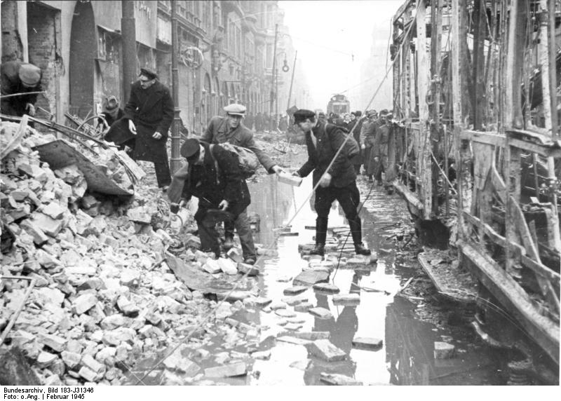 The streets of the city before the Battle of Berlin