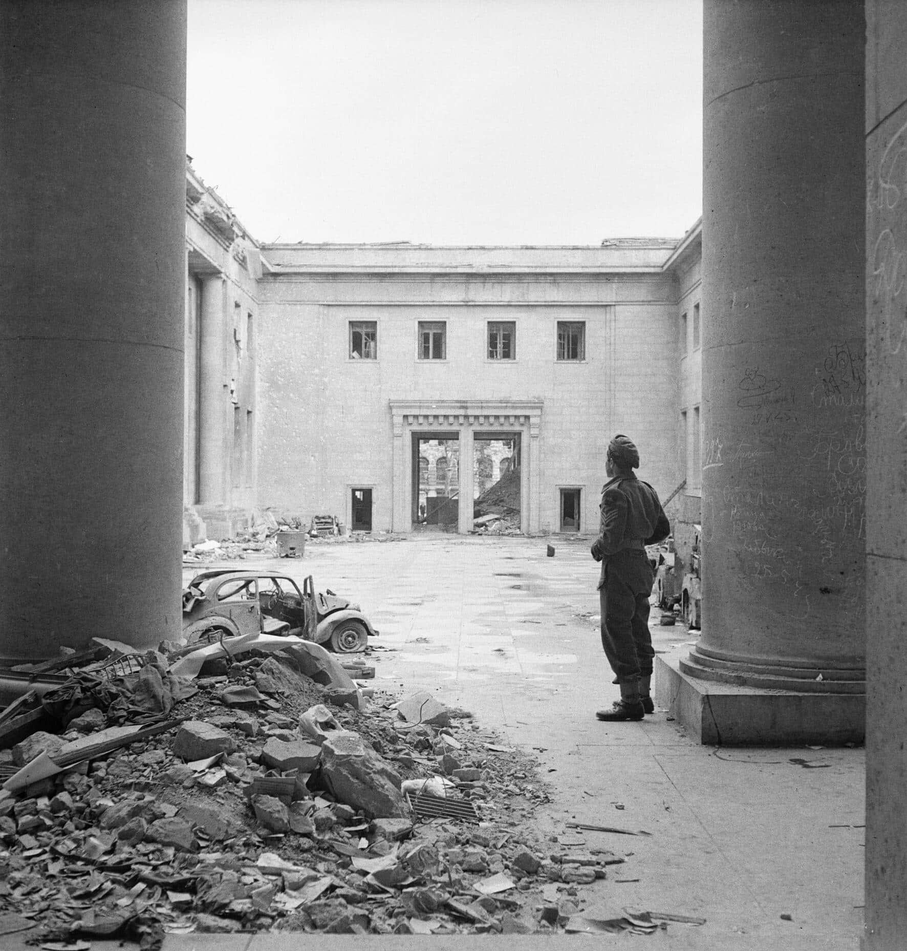 Hitler's Reich Chancellery in Berlin - 1945