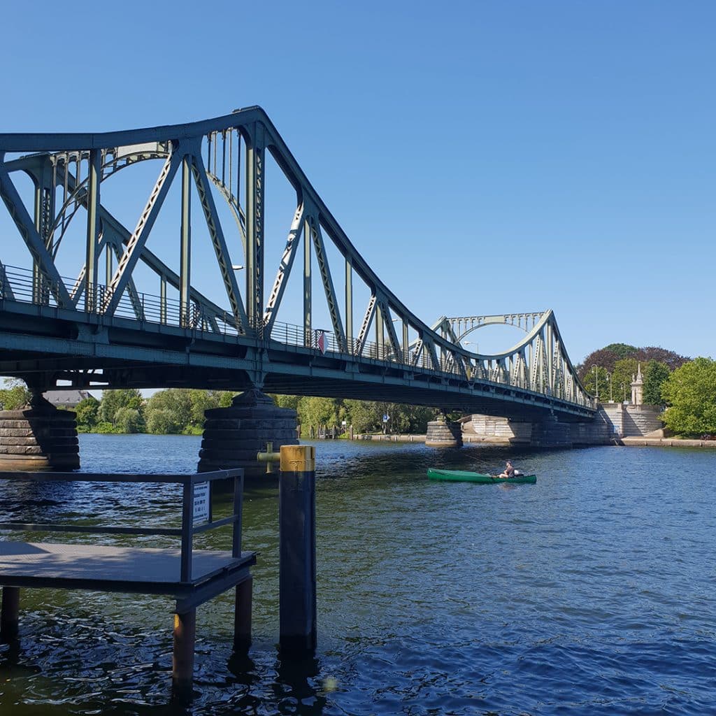 The River Havel flowing under the Bridge of Spies