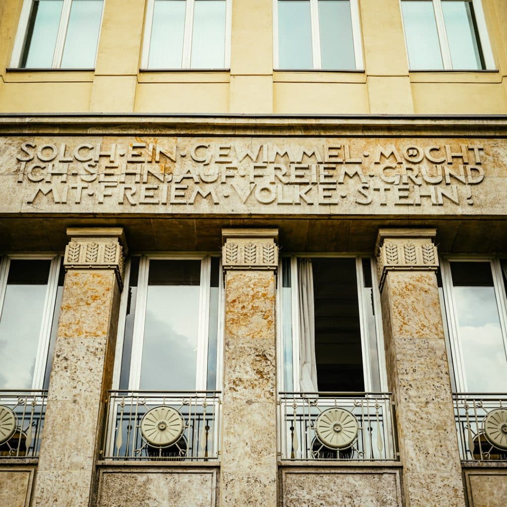 Detail on Haus A on Karl Marx Allee