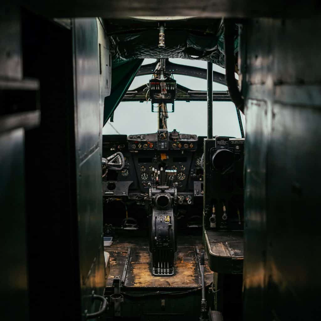 Inside a British Hastings at the Allied Museum