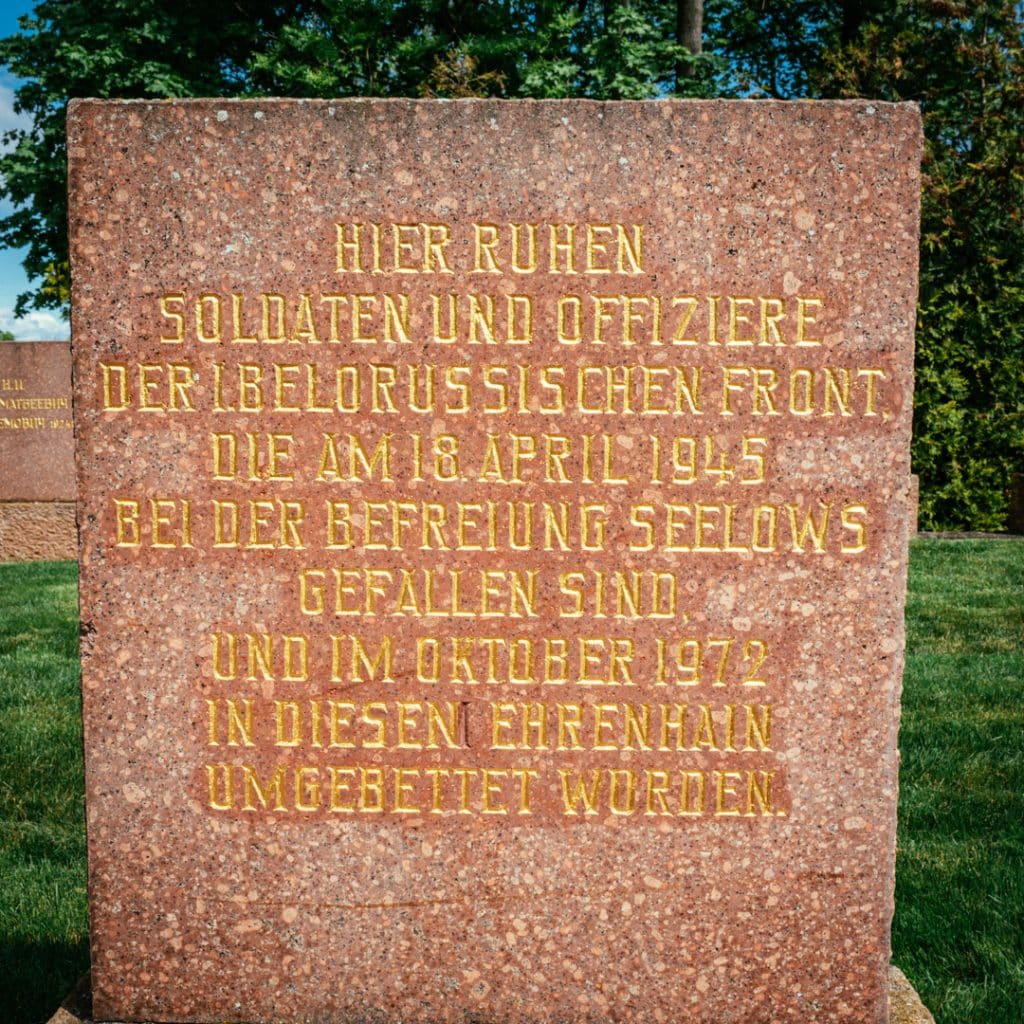 A Soviet soldier's grave at the Seelow Heights
