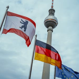 The Berlin Flag and the TV Tower