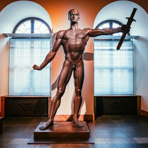 Die Wehrmacht Statue in The German History Museum in Berlin