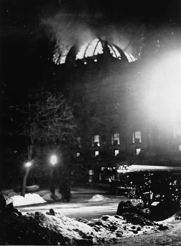 Reichstag in flames, February 27th 1933