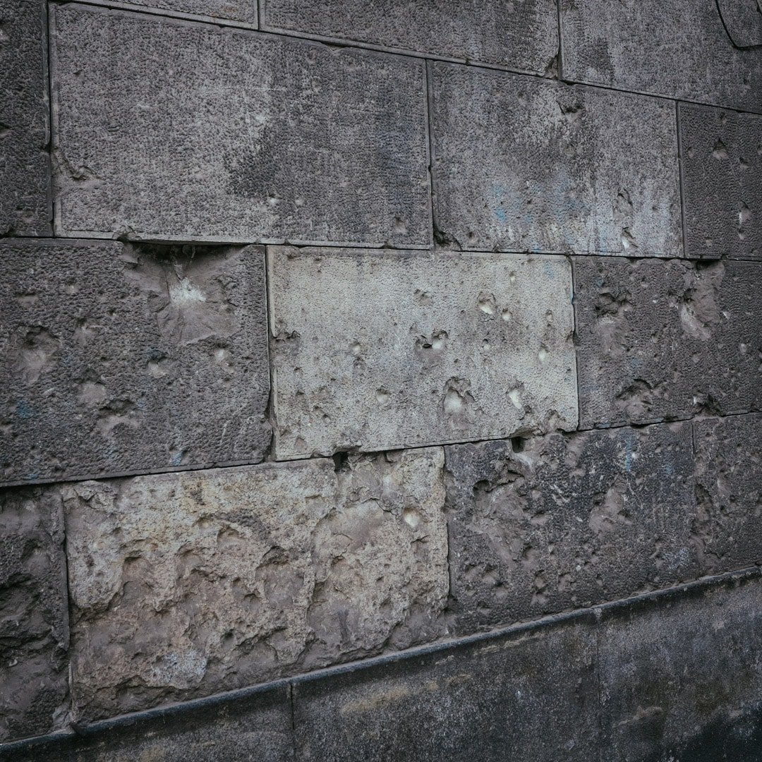 War damage on Georgenstrasse from the Battle of Berlin