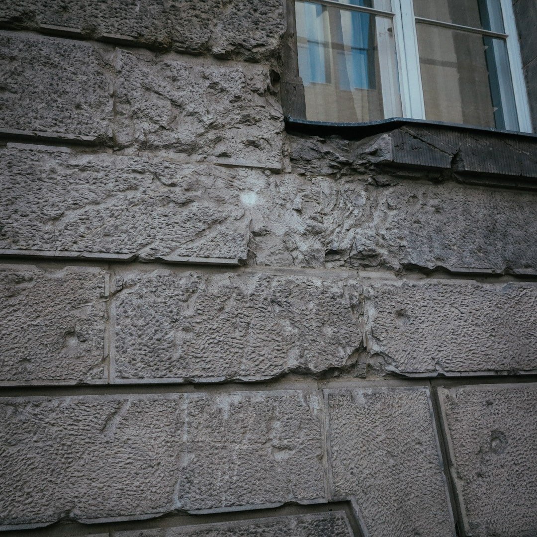 War damage on Geschwister-Scholl-Straße from the Battle of Berlin