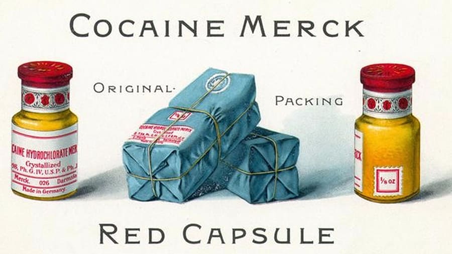 Touted as a remedy for the morphine addiction suffered by many former US Civil War soldiers, Merck cocaine would acquire many famous advocates - including Sigmund Freud