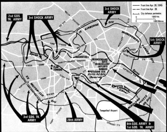 The military situation in Berlin on April 26th 1945