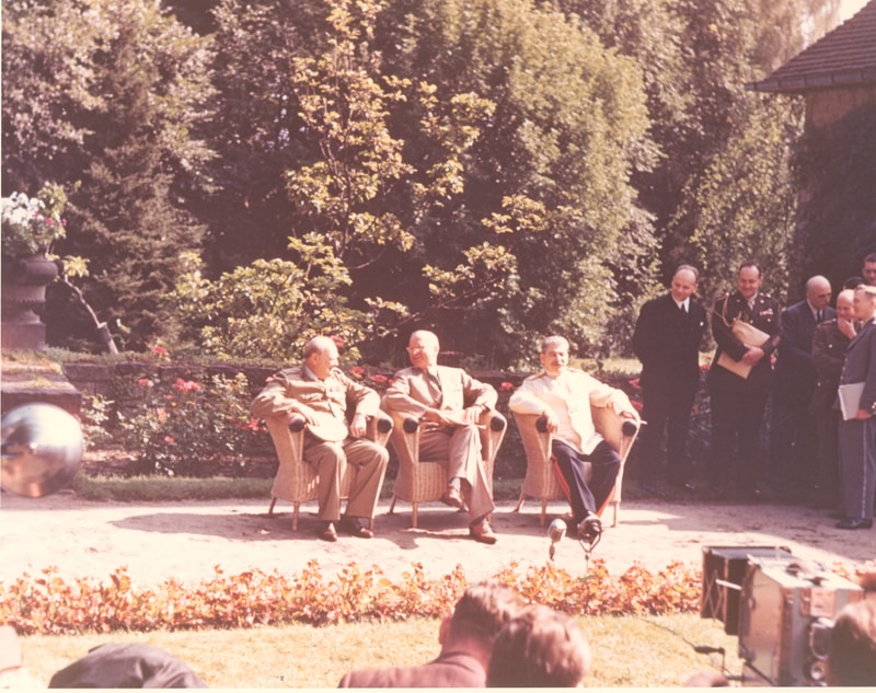 The Potsdam Conference - July 25th 1945 - A final photo with the Big Three before Winston Churchill's departure on July 25th 1945
