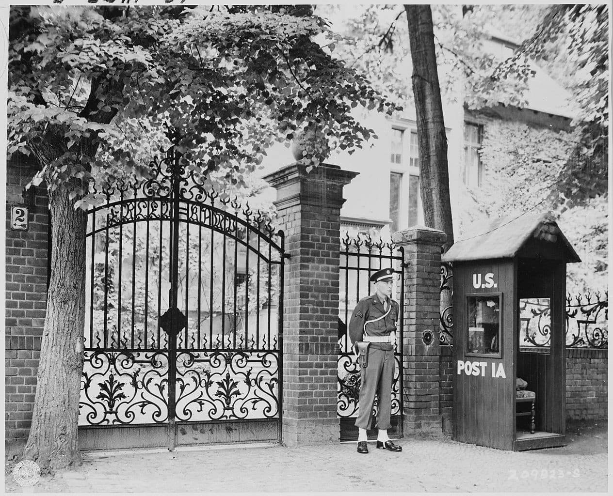 Potsdam Conference - July 19th 1945 - The Entrance To Truman's Villa