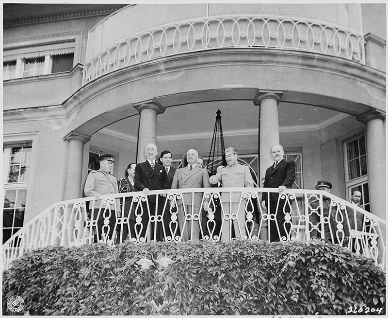 The Potsdam Conference - July 18th 1945 - Truman visits Stalin at his villa