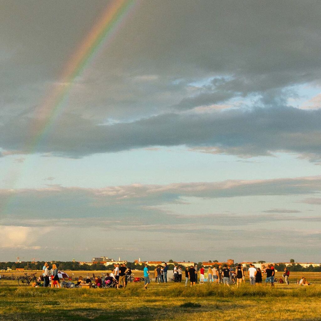 A Rainbow At Tempelhofer Feld