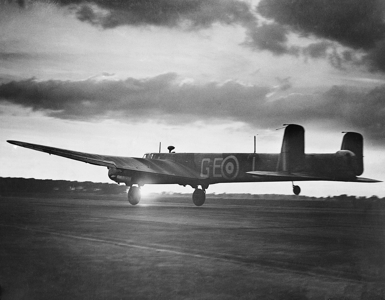 24 Armstrong Whitworth Whitleys (pictured), 36 Handley Page Hampdens and 39 Vickers Wellingtons attack the Ruhr on May 15th 1940 - Public Domain