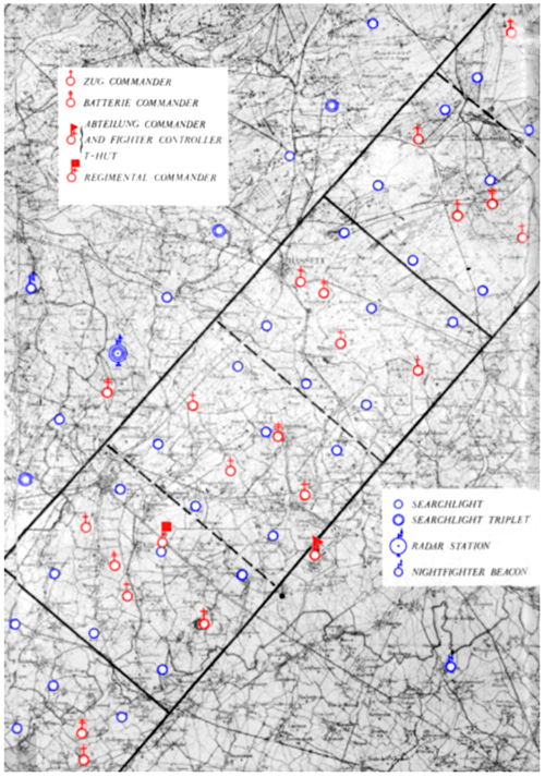 A fragment of the vaunted German Kammhuber defensive line in Belgium - stolen by a Belgian operative and smuggled to Great Britain - Public Domain