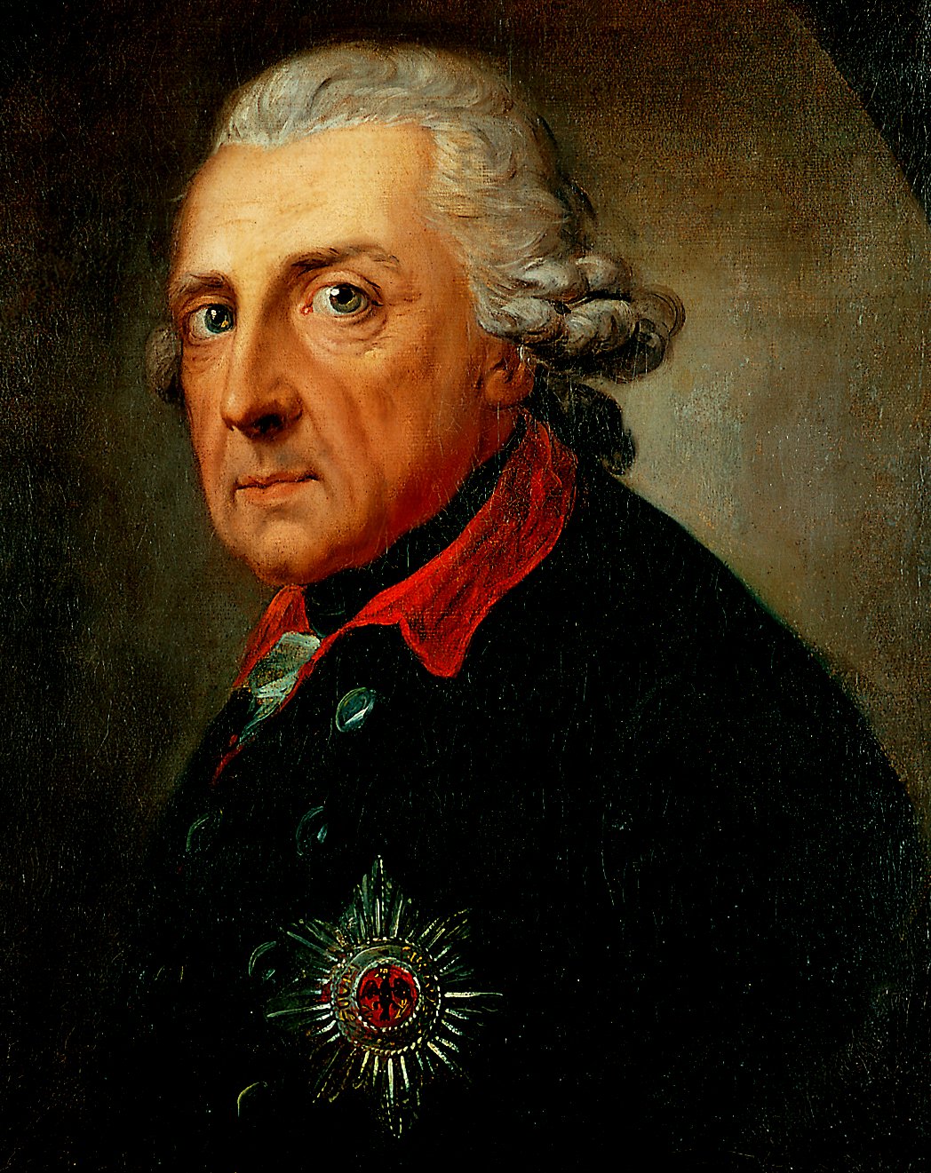 A portrait of Frederick the Great by Anton Graff - Adolf Hitler's prized possession -Public Domain