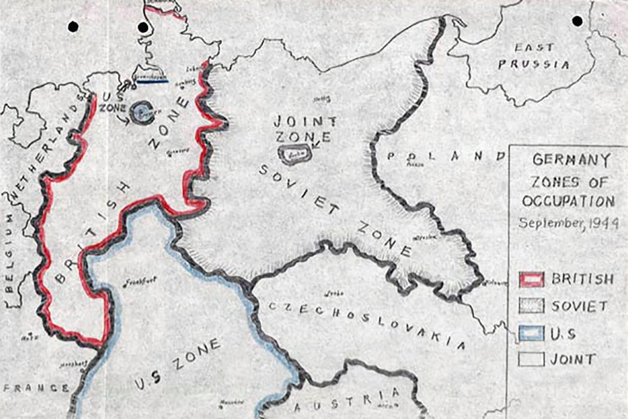 The division of German as proposed at the February 1945 Yalta Conference - Library Of Congress