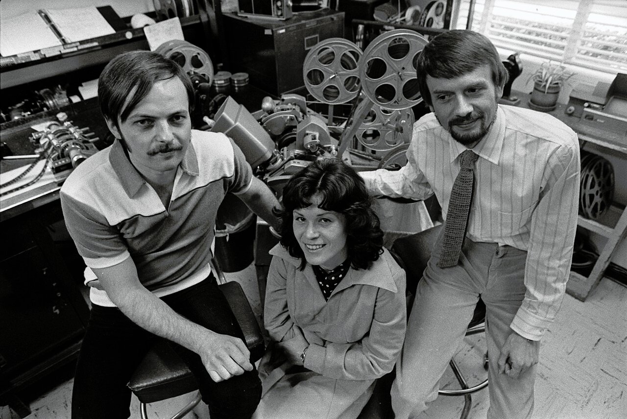 Günter Wetzel, Doris Strelzyk, and Peter Strelzyk who escaped with their families to West German in a homemade hot air balloon in 1979 - Ken Hively, Los Angeles Times