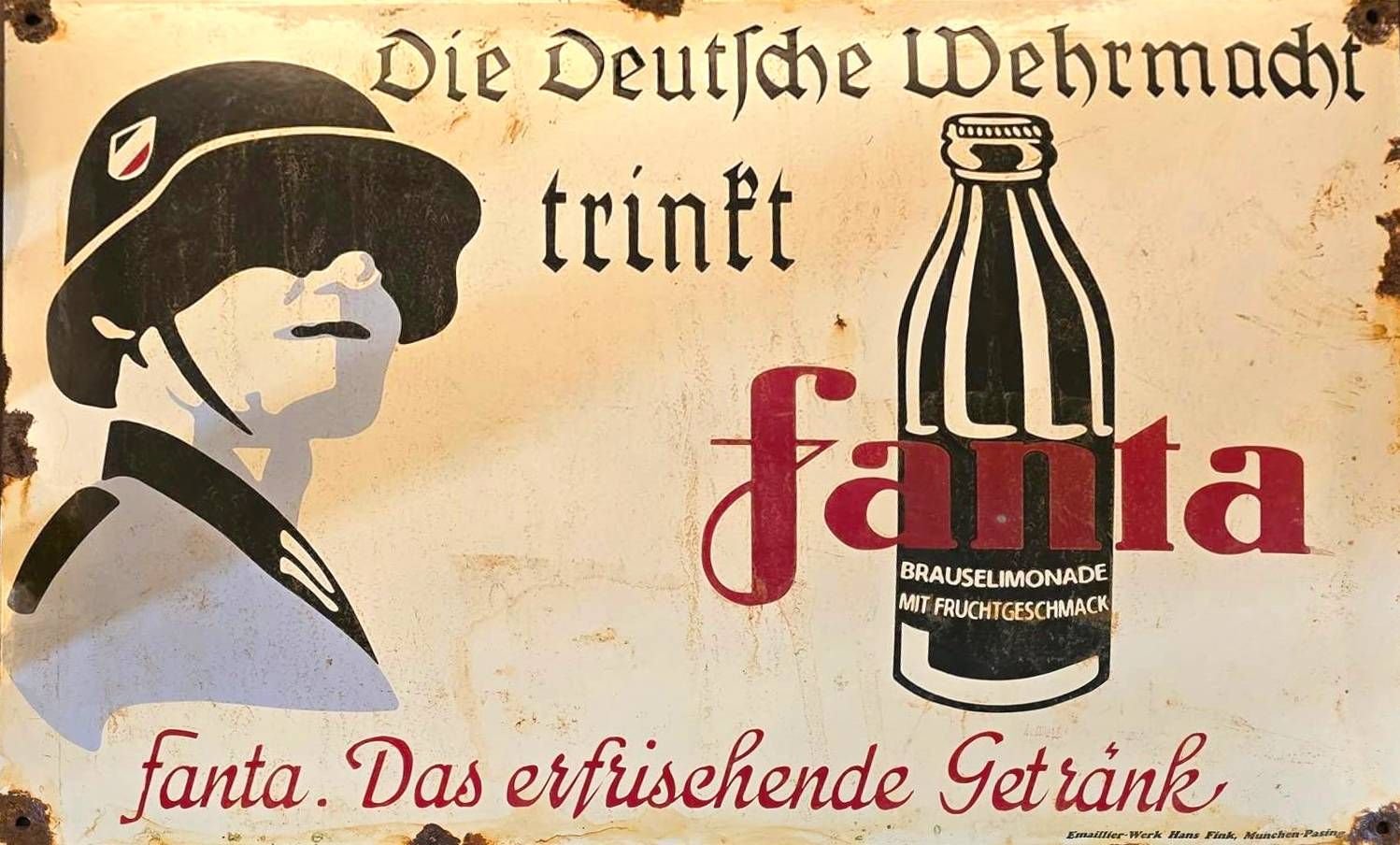 "The German Army drinks Fanta" - Public Domain
