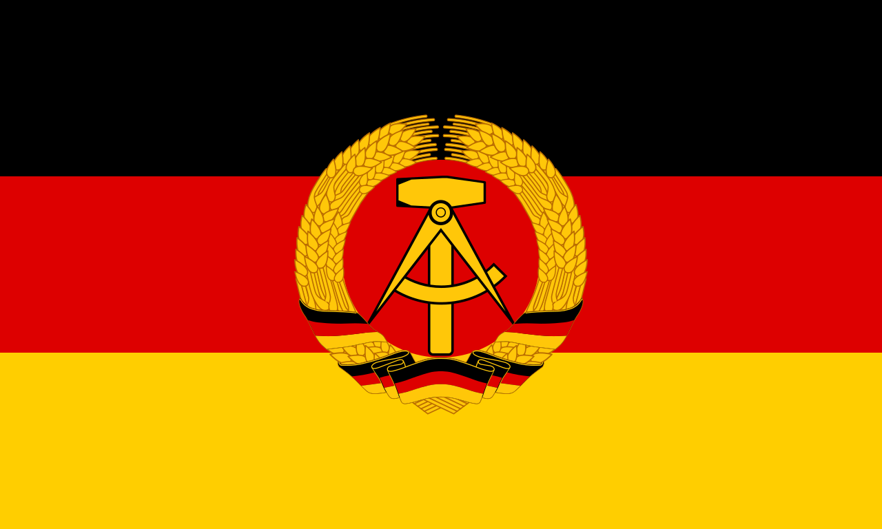 Flag of the German Democratic Republic (1959-1990) - Public Domain