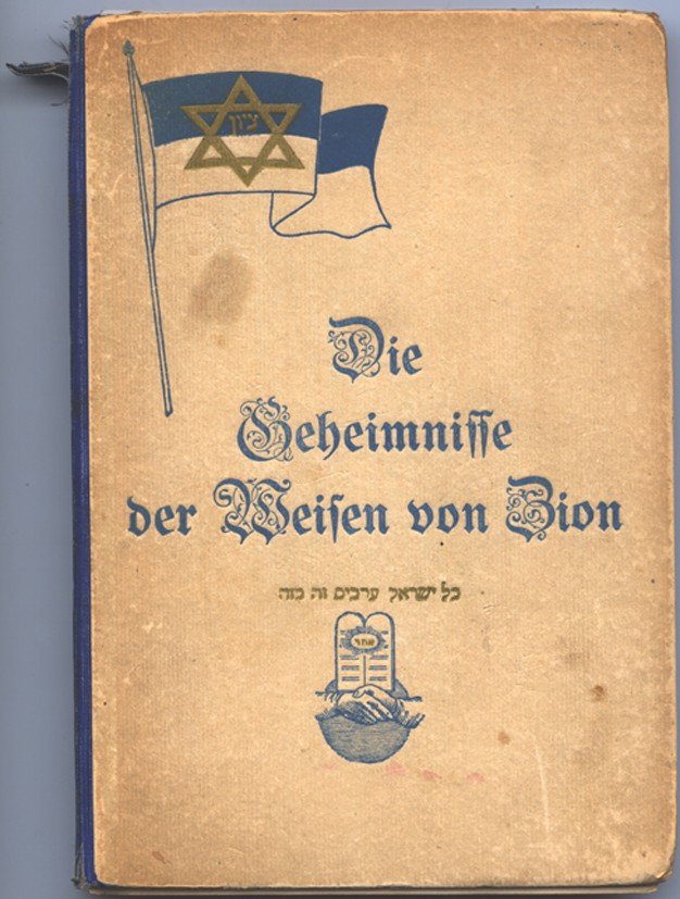 The Secrets of the Wise Men of Zion - published in Charlottenburg, Germany, 1920 - US Holocaust Memorial Museum