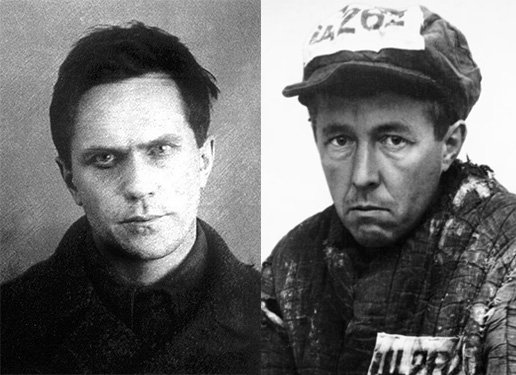 Varlam Shalamov (1937) and Aleksandr Solzhenitsyn (1953) - Public Domain