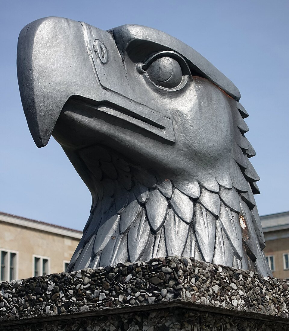 The head of the Nazi Eagle still visible at Tempelhof Airport - Membeth