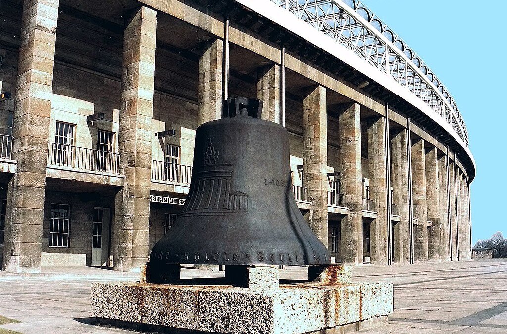 The Olympic Bell outside Berlin's Olympic Stadium - JGHowes