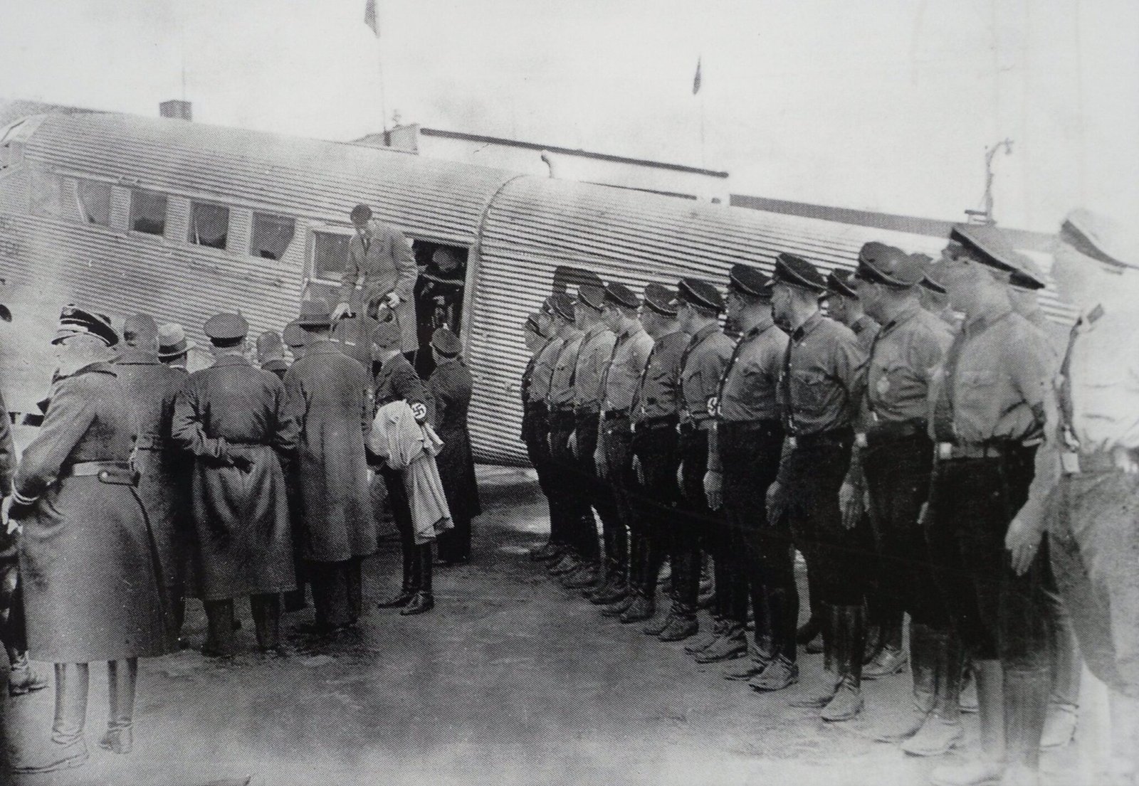 Hitler arrives at the old Tempelhof airport on March 5th1933 for the elections to the Reichstag - Public Domain