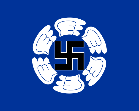 The flag of the Finnish Air Force, until 2022 - Public Domain