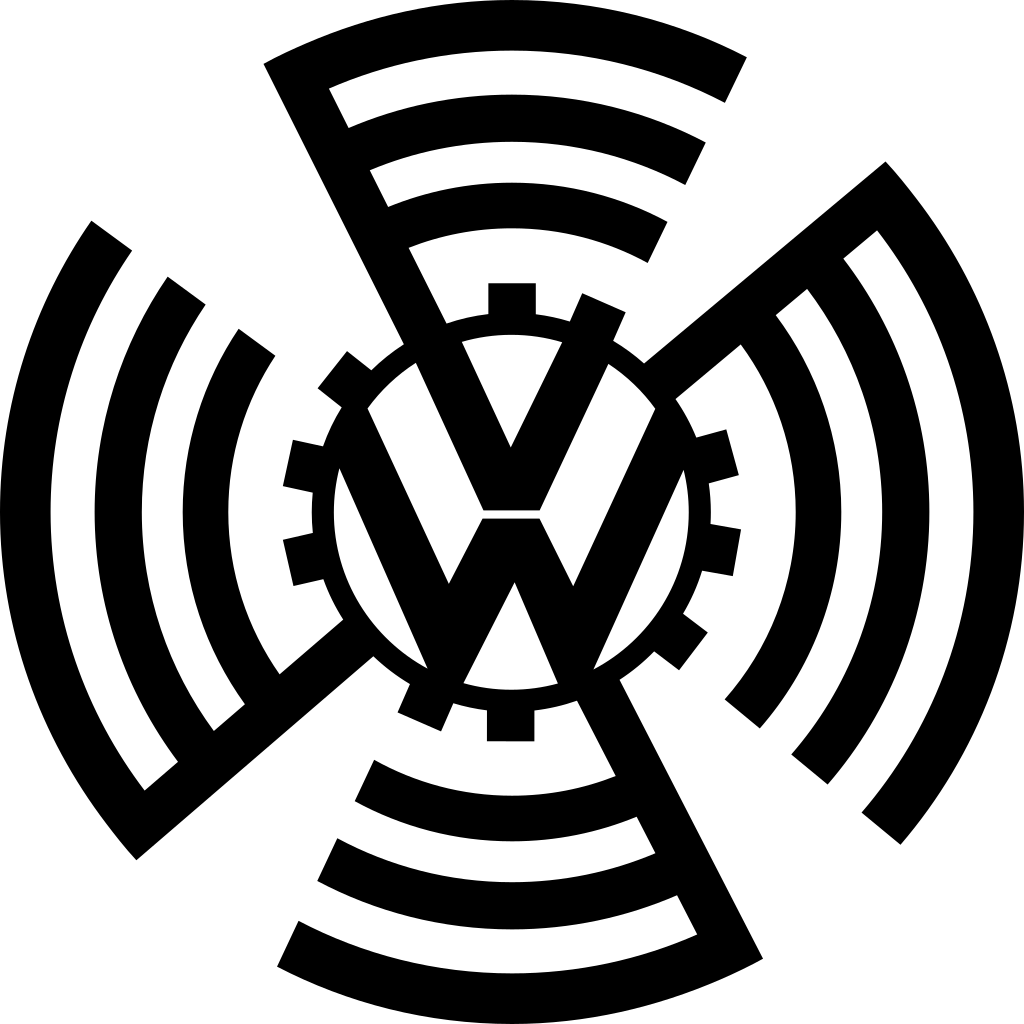 The Volkswagen logo (1937-39) - Public Domain