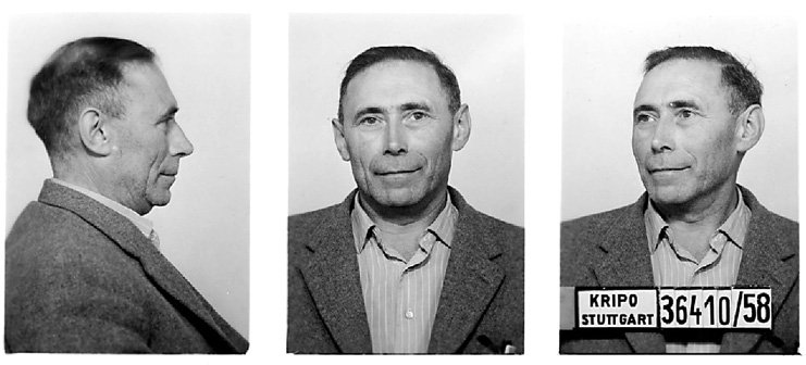 Friedrich Wilhelm Boger from his arrest in Stuttgart (1958) - Public Domain