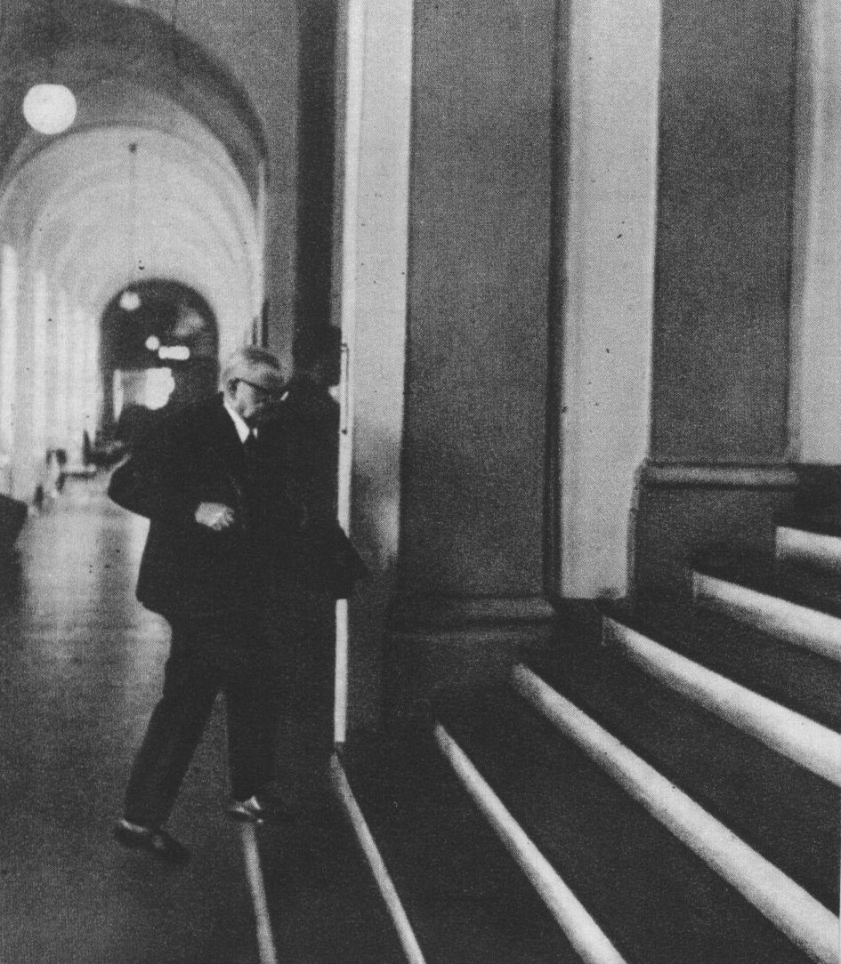 SS-Gruppenführer Bruno Streckenbach at Ludwig Hahn trial in Hamburg (1972) - Public Domain