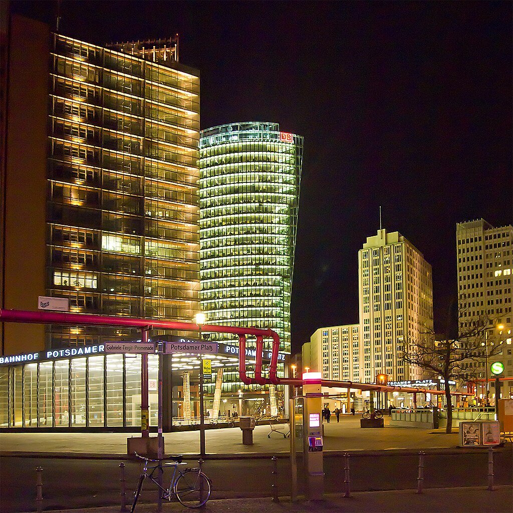 Berlin's Pink Pipes at Potsdamer Platz - Pedelecs